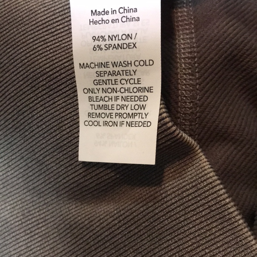 JoyLab High Rise Cropped Rib Knit Mesh Side Active Leggings Gray | NWT! - Picture 9 of 9